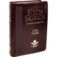 Biblia Sagrada Letra Grande - Capa Marrom Escura - Sbb - 7899938409732 - Nova Tradução na Linguagem de Hoje