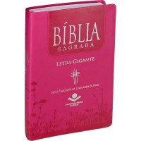 Bíblia Sagrada Letra Gigante com índice - Capa couro sintético Pink: Nova Tradução na Linguagem de Hoje (NTLH)