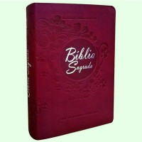 Bíblia RA Letra Grande com Índice - Pequena Luxo Vinho