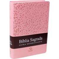 Bíblia Sagrada NAA - Letra Supergigante - Rosa Claro
