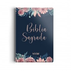 Bíblia Sagrada NVI - Letra Grande - Capa Especial Rosas  9786556550411