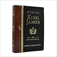 Bíblia King James Atualizada. Letra Ultragigante - Marrom - 9786588364123