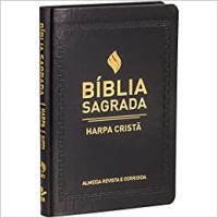 Bíblia Sagrada com Harpa Cristã - Capa sintética flexível, preta: Almeida Revista e Corrigida - RC  - 7898203062993