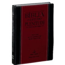 Bíblia de Estudo Plenitude - RC - preta e vermelha