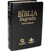 Biblía Sagrada -Nova Almeida Atualizada  - Preta - Letra Gigante - 7899938404607