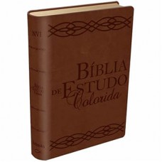 Bíblia de Estudo Colorida NVI - Marrom