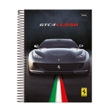Caderno Ferrari preta GTC4 LUSSO - 96 paginas - espiral