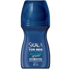 Skala Desodorante Roll-On - For Mens Active Extreme -Sem alccol - 60ml