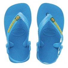 Havaianas Baby Brasil Logo Turquesa