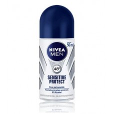 Nivea - Desodorante Roll-on Sensitive Protect - Para Homens - 50ML - 0% álcool. Para homens com pele sensível